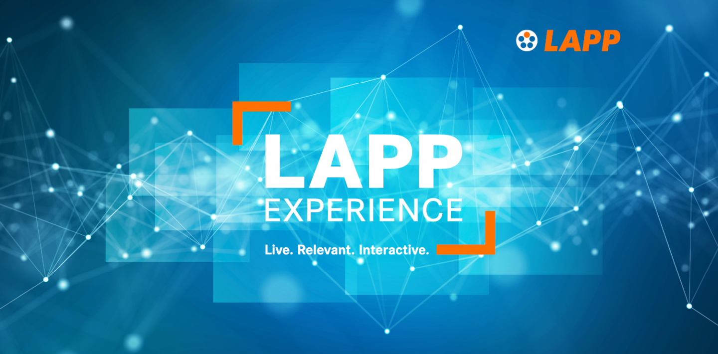 Visual der LAPPexperience, eine zweitägigen Onlineveranstaltung am 20. und 21. Januar 2021 von LAPP
