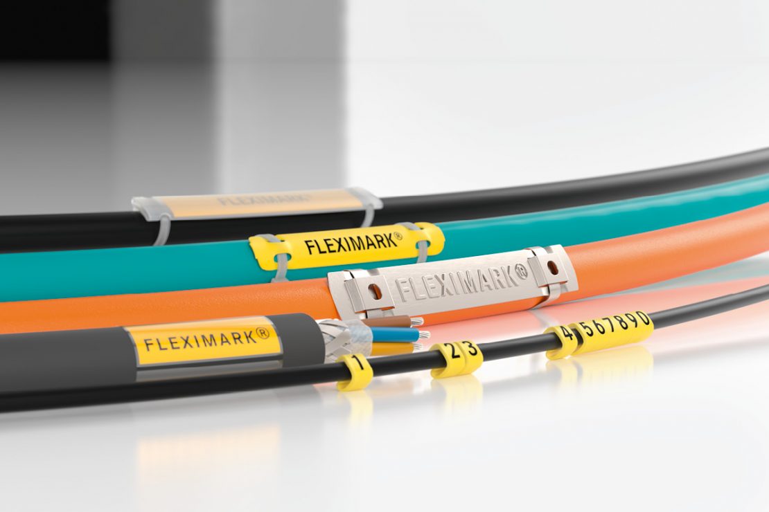 The picture shows cables with FLEXIMARK® marking systems from LAPP.