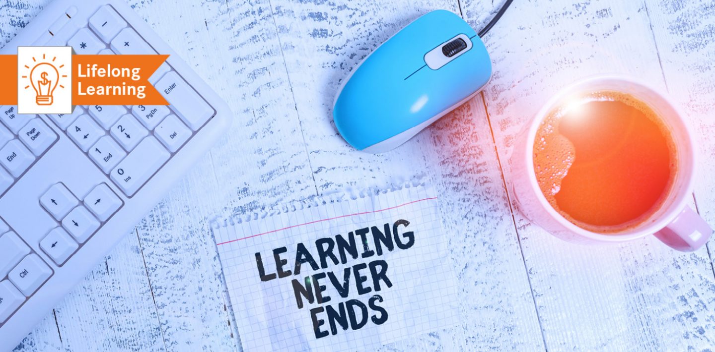 The picture shows a graphic for lifelong learning.