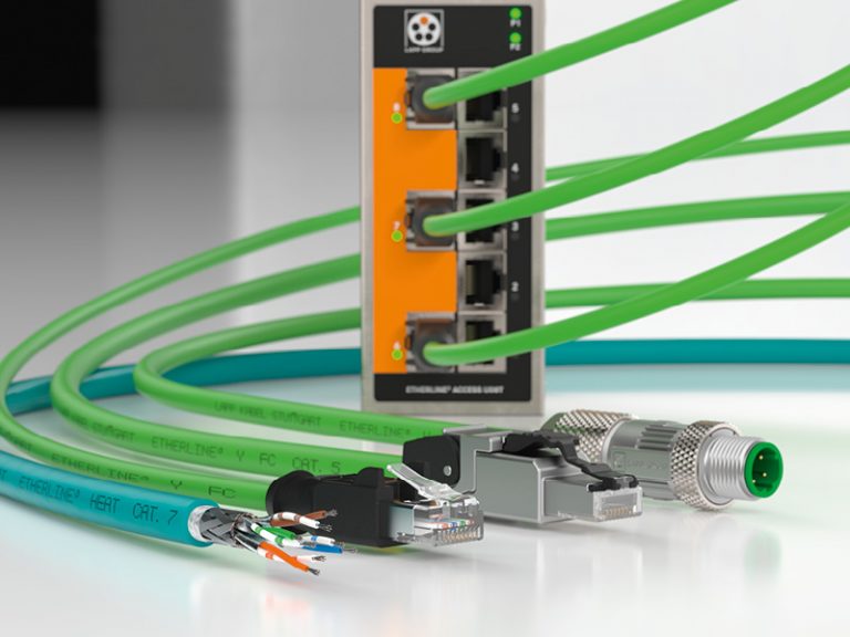 The picture shows the LAPP products Industrial Ethernet.