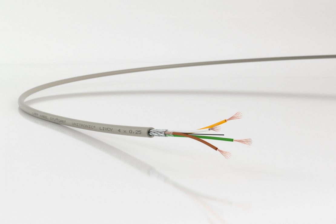 The picture shows the LAPP cable UNITRONIC® LiYCY.