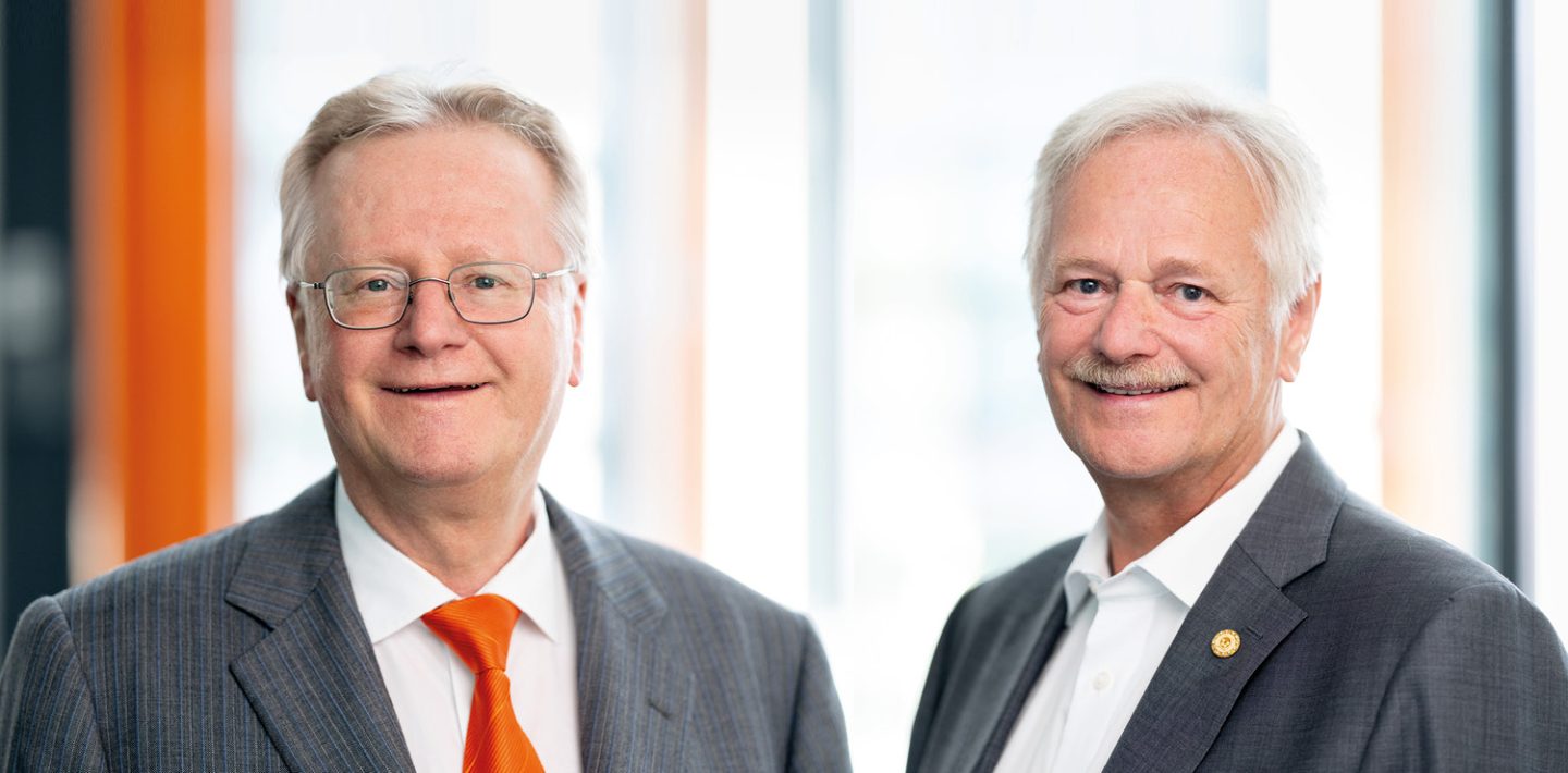 The picture shows Andreas and Siegbert Lapp in portrait.