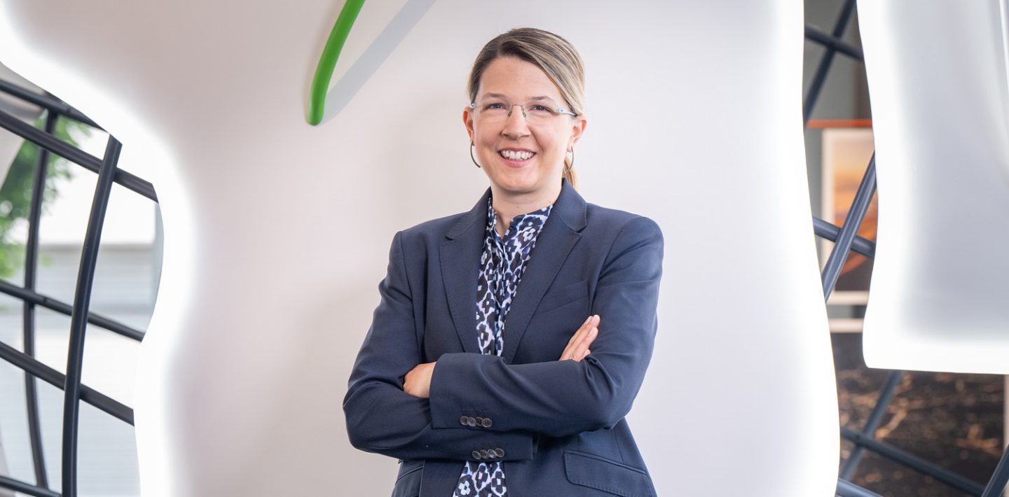 The picture shows the portrait of Dr. Susanne Krichel, Head of Innovation and Advanced Technology at LAPP.